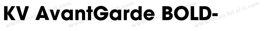 KV AvantGarde BOLD字体转换